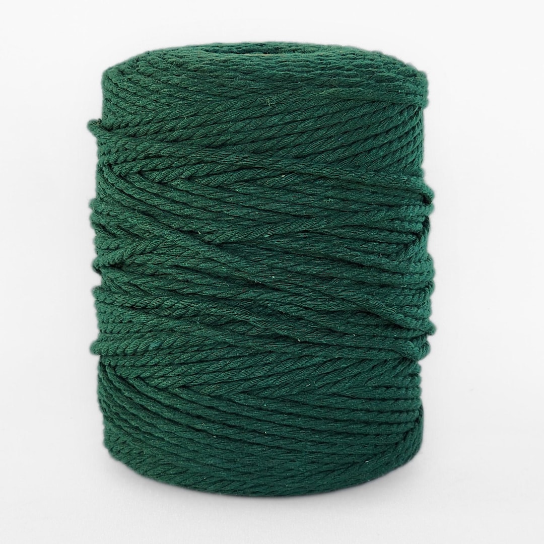 Light Green - 4 mm Twisted Macrame Cord main image 1