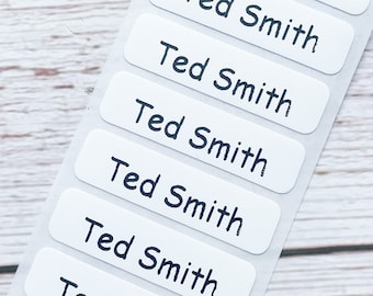 Custom School Labels, Ironing Labels, Personalized Name, Clothing,  Children's Names,Brand Tags, TB5656