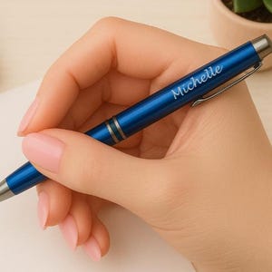 Caneta gravada personalizada – Canetas de metal com nome personalizado para presentes, professores, eventos, escritório – Pedidos em grandes quantidades – Lembrancinhas de casamento 20 cores
