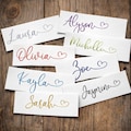 1,3,5,10 Personalised Name Sticker Decal Word Label Vinyl Decal Glass School Water Bottle Box Custom Names & Words Christmas Bauble Font FH
