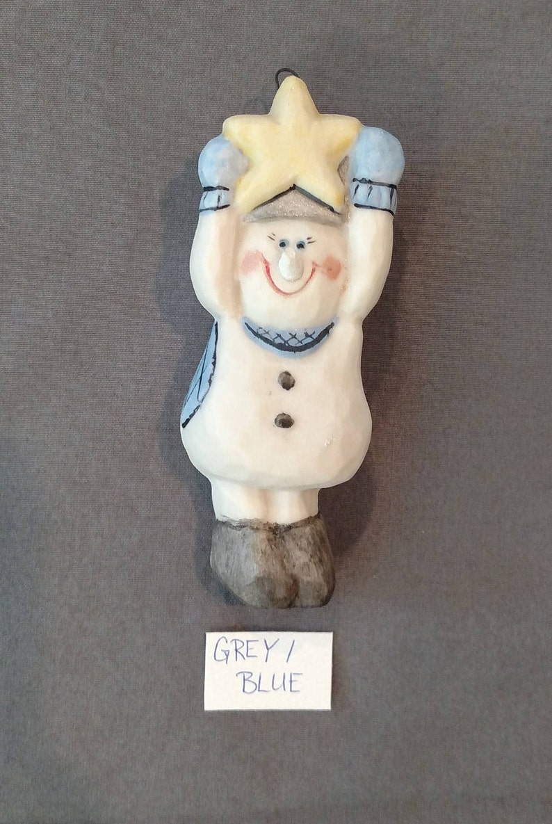 Star snowman ornament