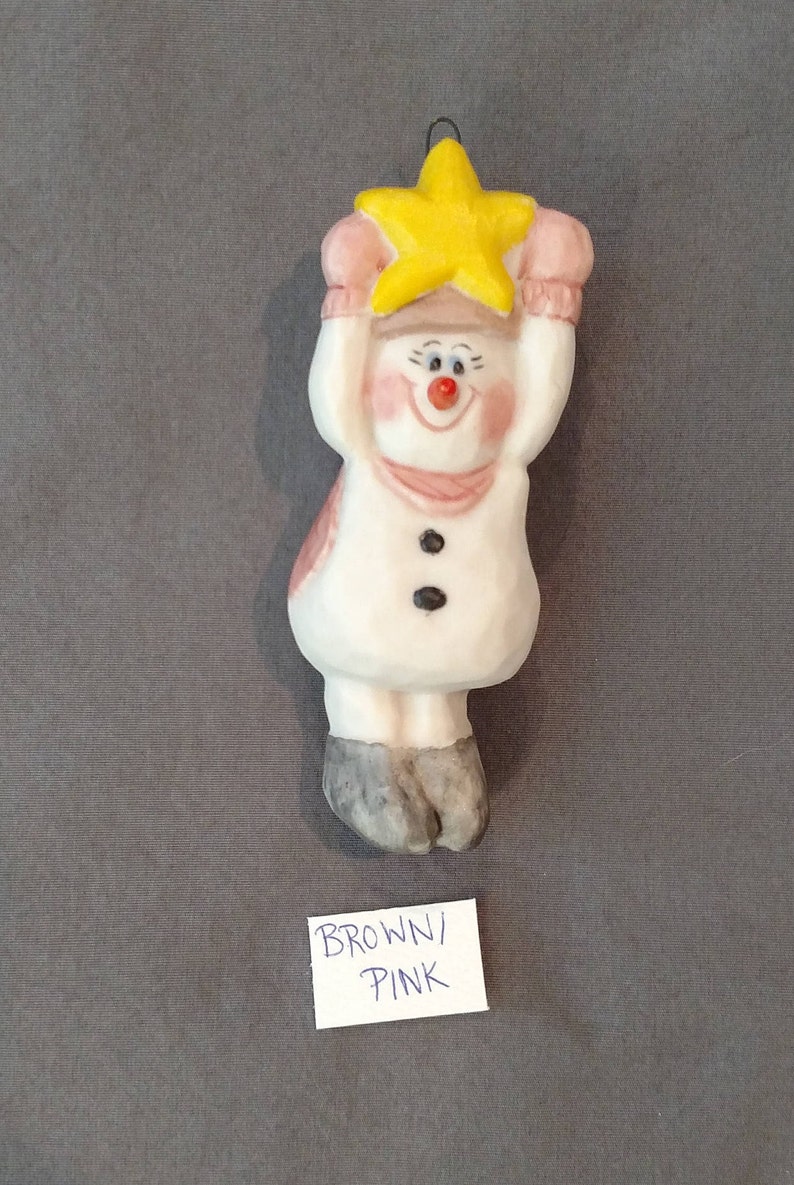 Star snowman ornament
