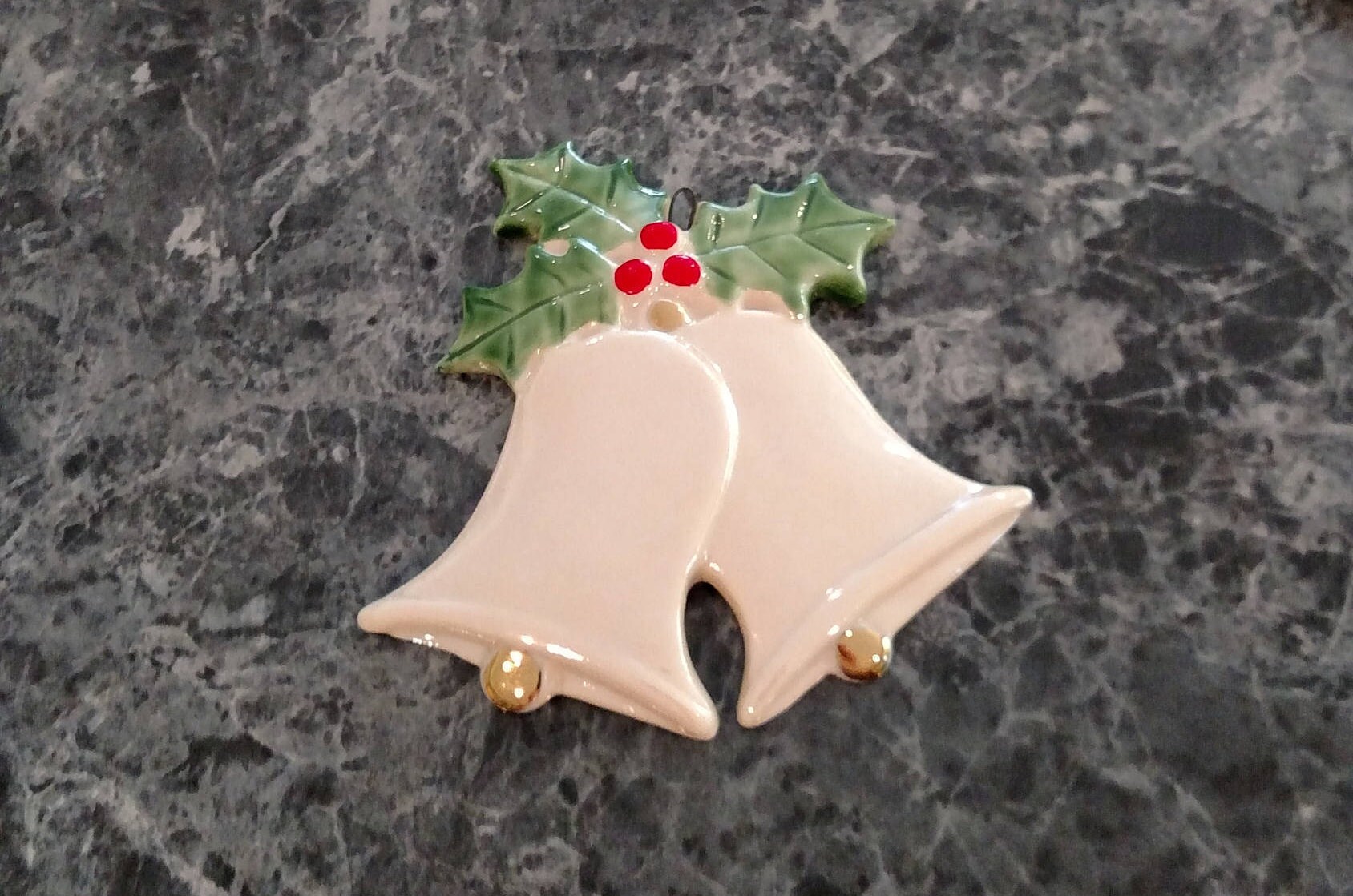 Porcelain Bell Ornament Etsy