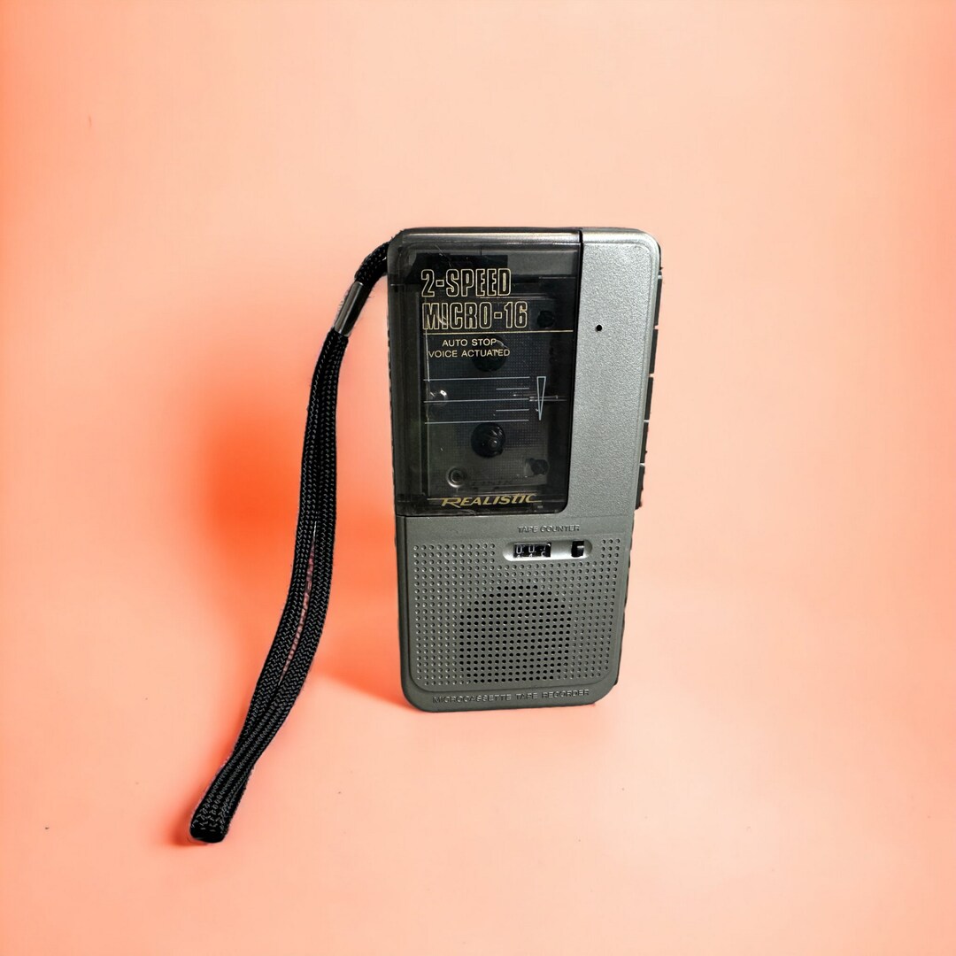 Microcassette Tape Voice Recorder Player Realistic by Radio Etsy