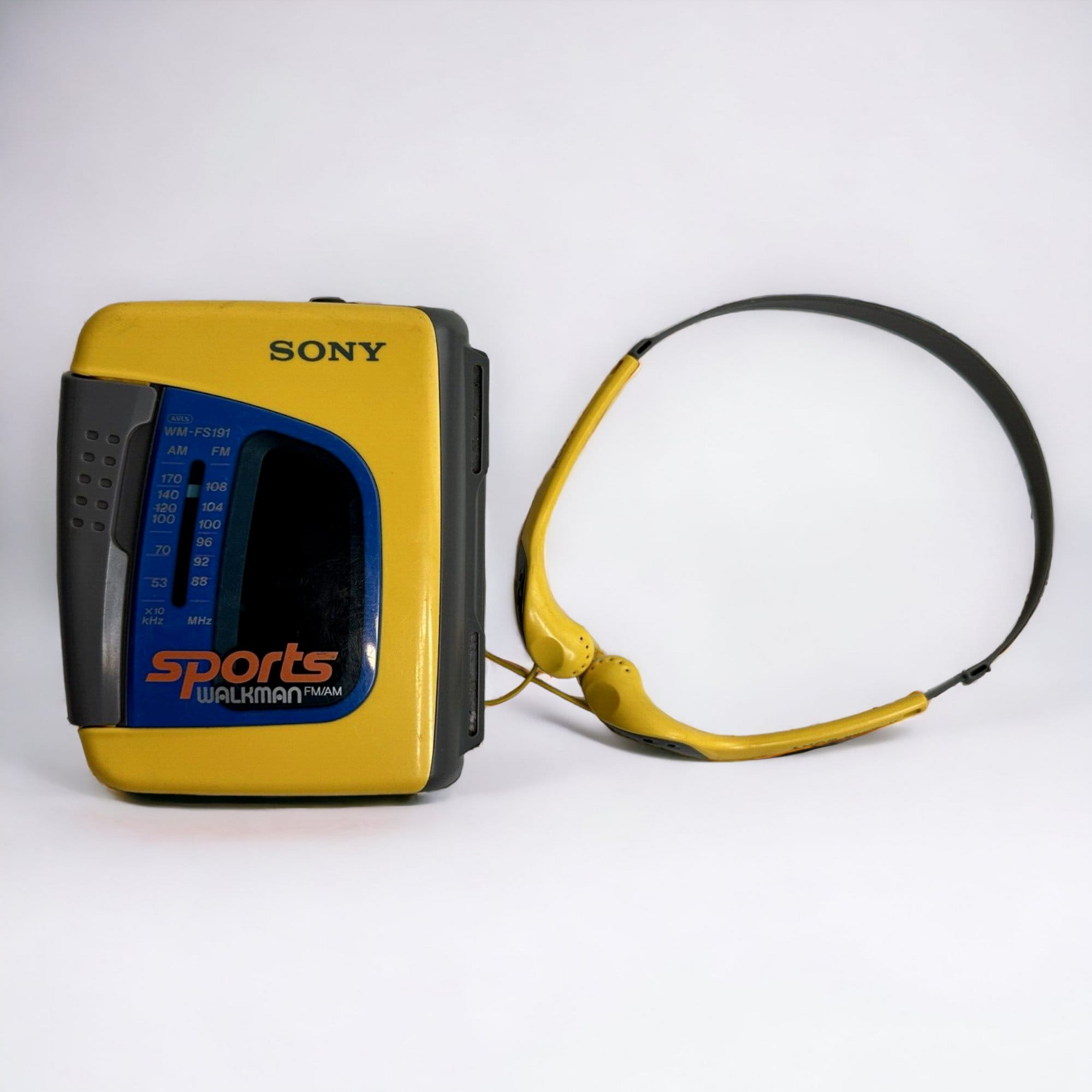 original sony walkman yellow