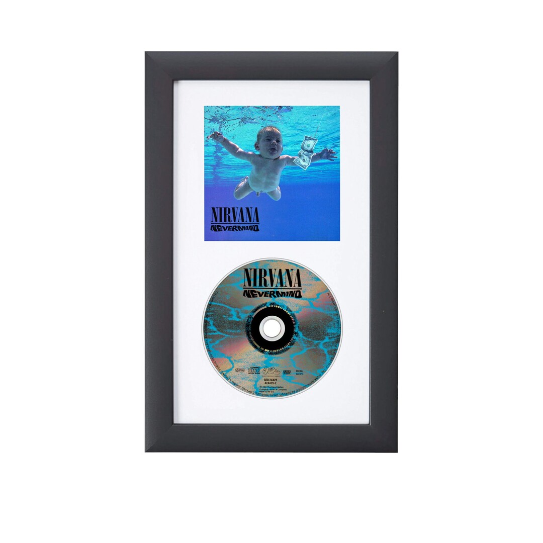 Framed Nirvana Nevermind - Vinyl Album Art