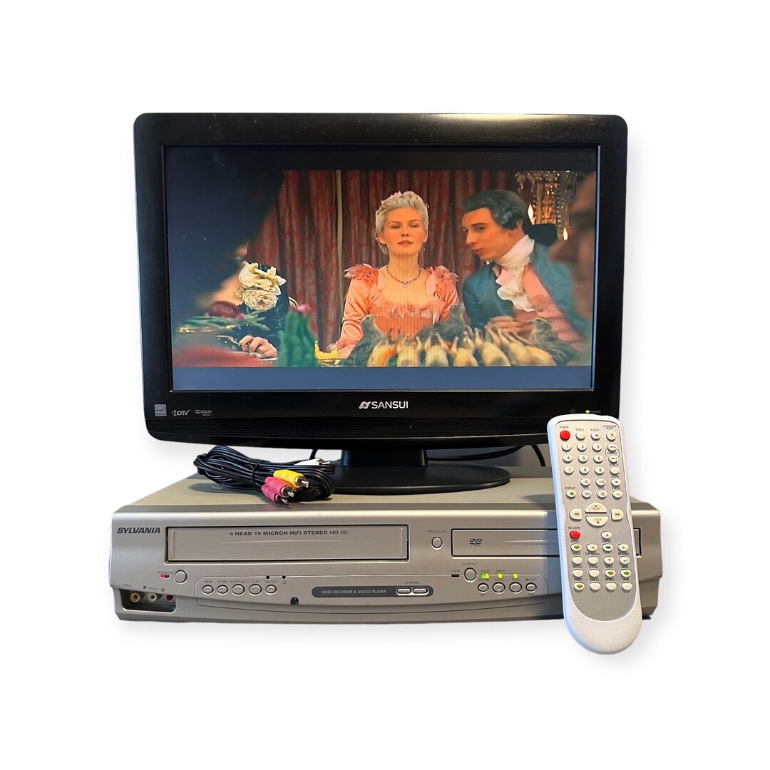 Sylvania DVD/VCR Combo Player 4 Head VHS Recorder With Remote Etsy