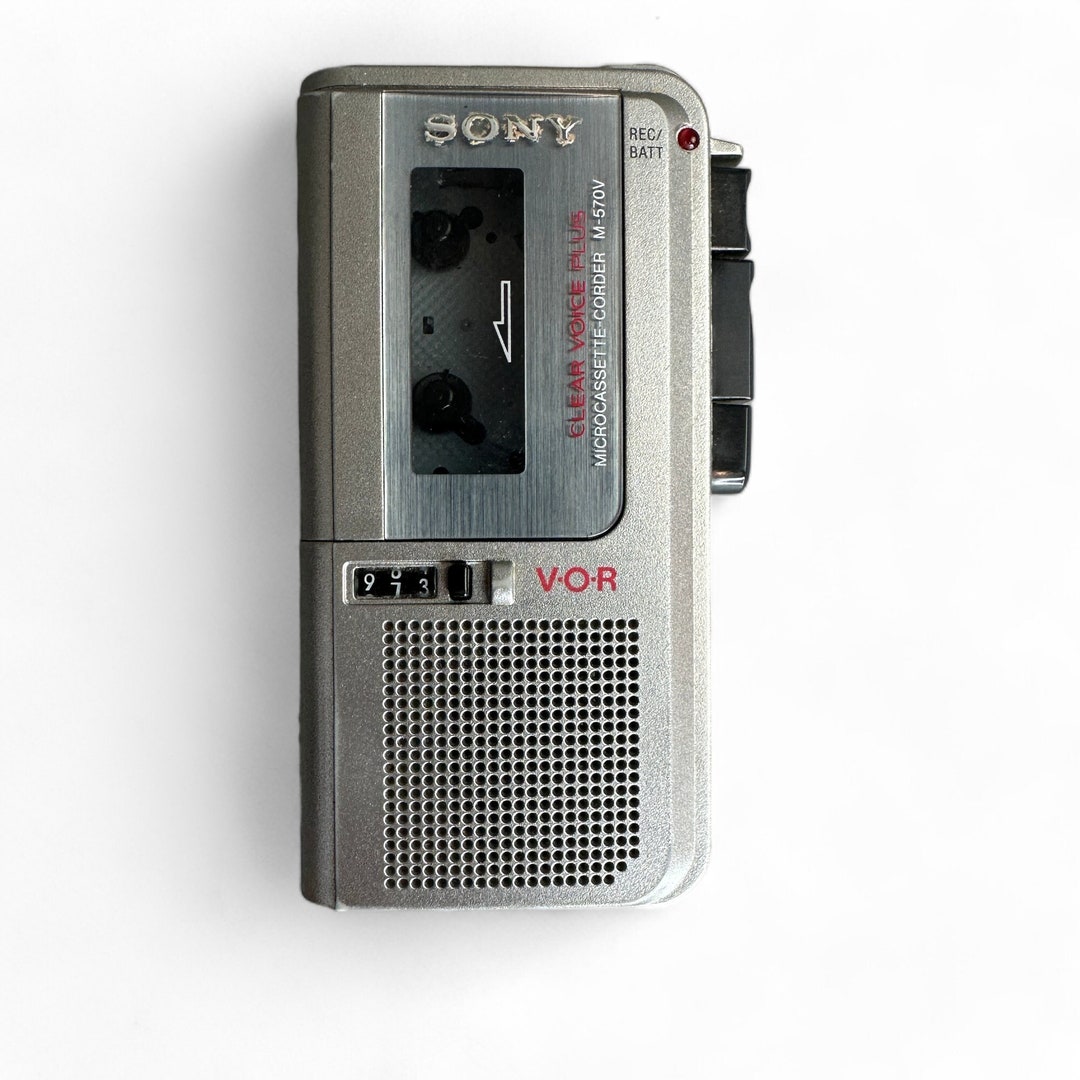 Sony M570V Microcassette Recorder Voice Operated Recording Etsy