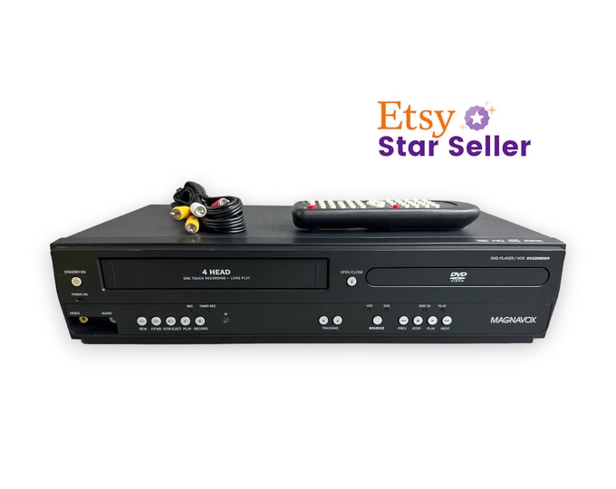 Magnavox DVD VCR Combo With Remote Control Etsy