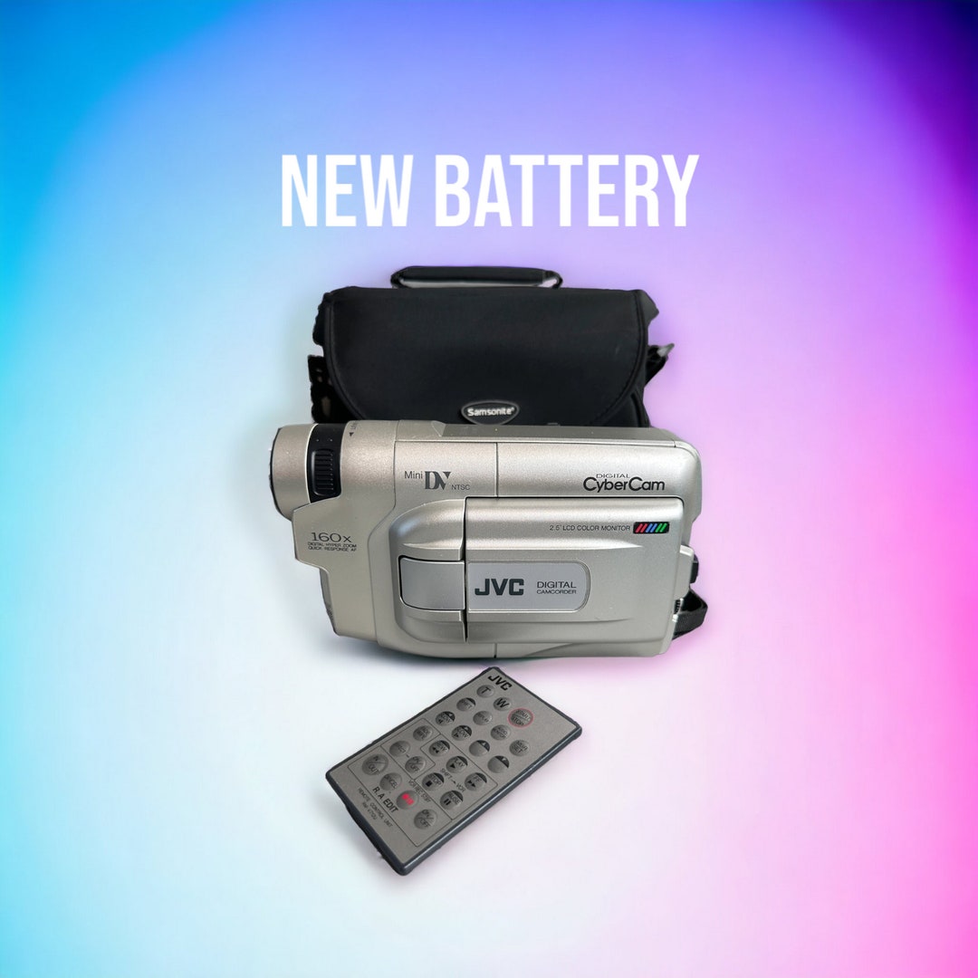 JVC Y2K Mini DV Camcorder GRDVF10 Bundle With Case Tested and Etsy