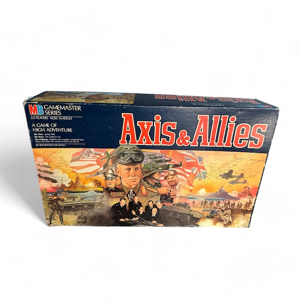 Vintage Axis & Allies Spring 1942 Board Game Milton Bradley 1984