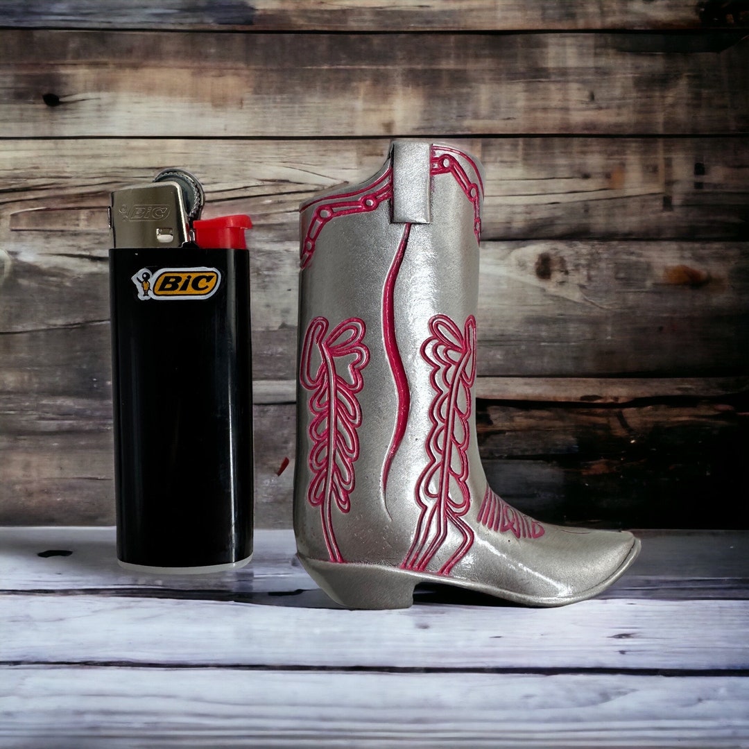 Pink Cowboy Boot Lighter Case for BIC Mini Lighters Western Etsy
