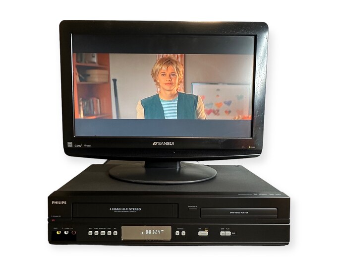 Philips DVD/VCR Combo Player VHS Recorder With Cable Etsy