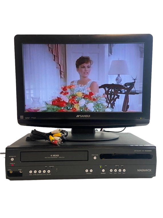 Reproductor VHS Magnavox VCR con cables el lado del DVD no Etsy España