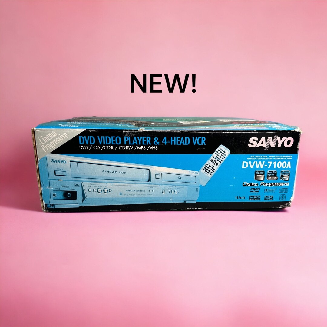 New in Box Sanyo DVD Vhs Combo Player Vcr DVW7100A Etsy