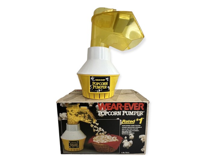 Vintage Wearever Popcorn Pumper Electric Hot Air Popper Butter Melter