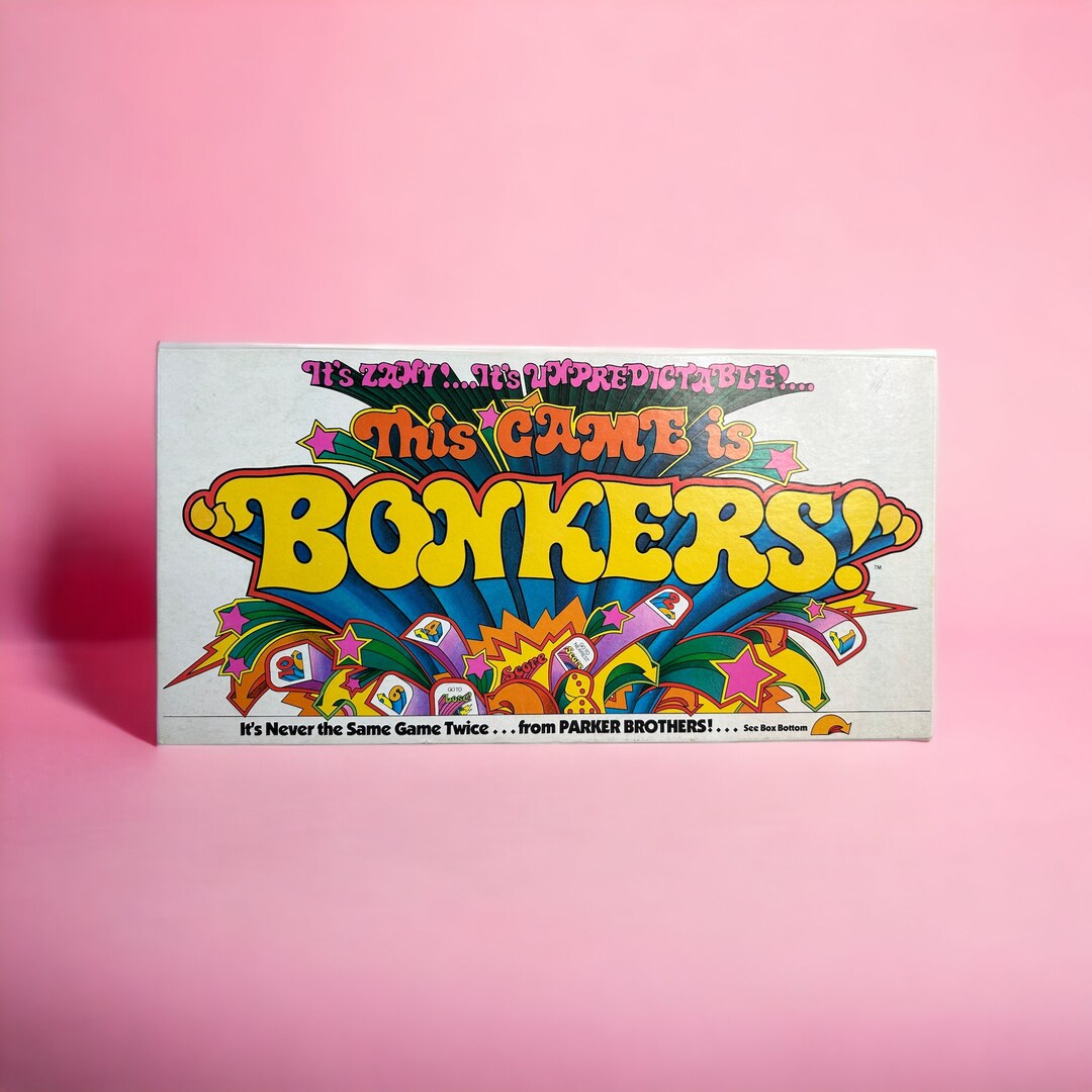 Vintage Bonkers Board Game 1978 Parker Brothers This Game is Bonkers 70