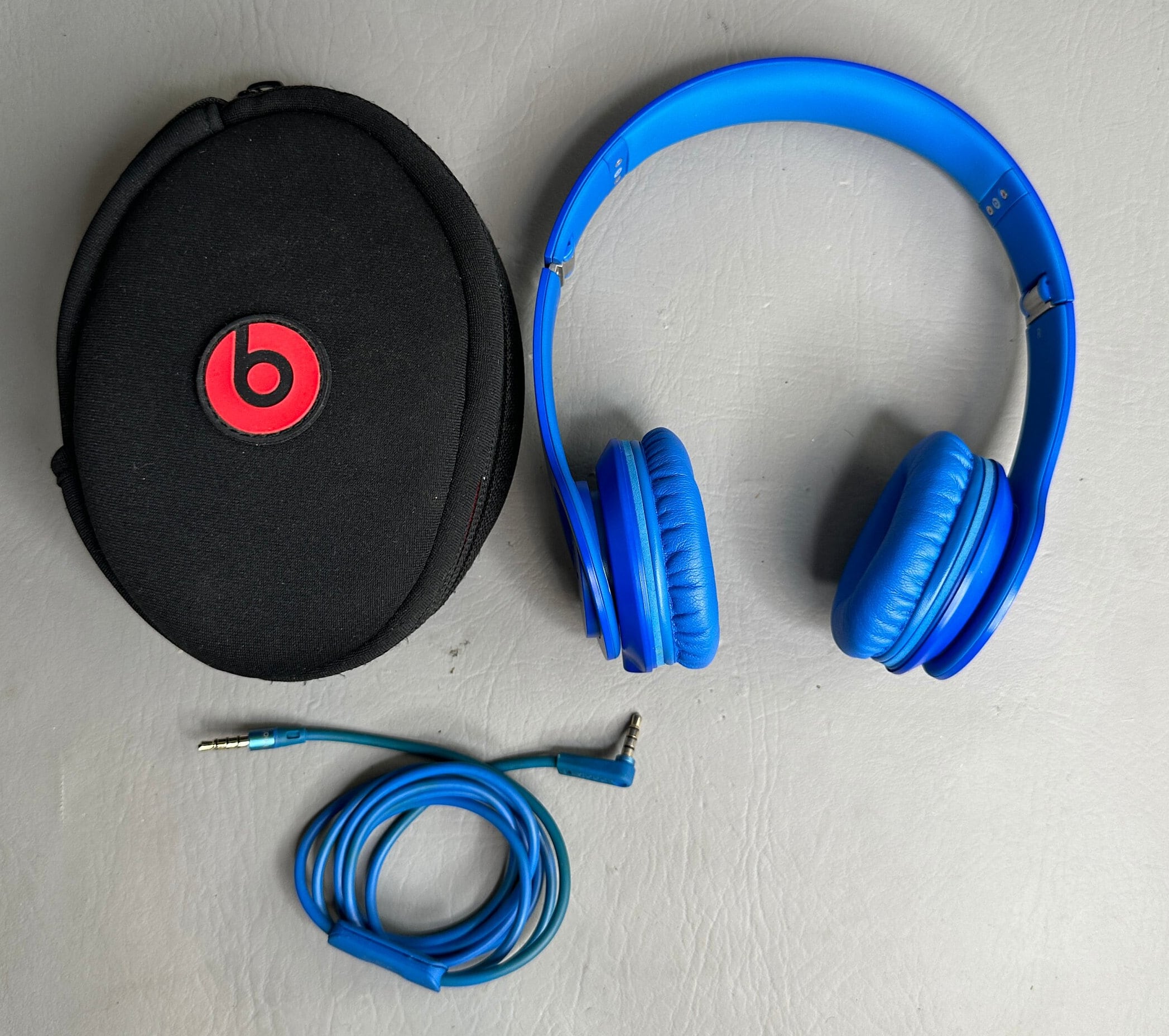 Beats by Dr. Dre Solo HD Headphones Blue Wired Preowned Working Etsy