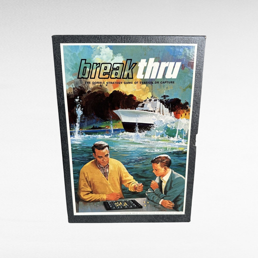 Jeu De Stratégie Vintage BREAK THRU – 3M 1965 – Jeu De Société Rétro Complet