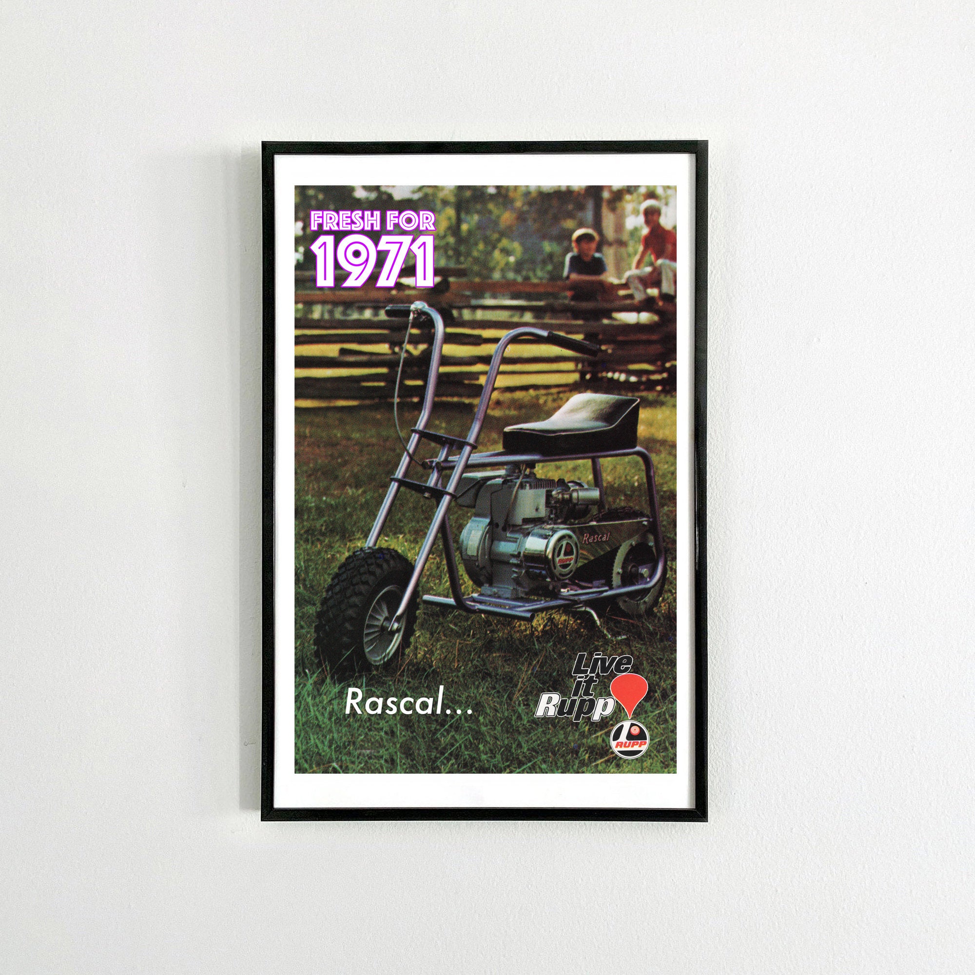 Vintage Mini Bike Poster 11 X 17 RUPP Rascal Etsy