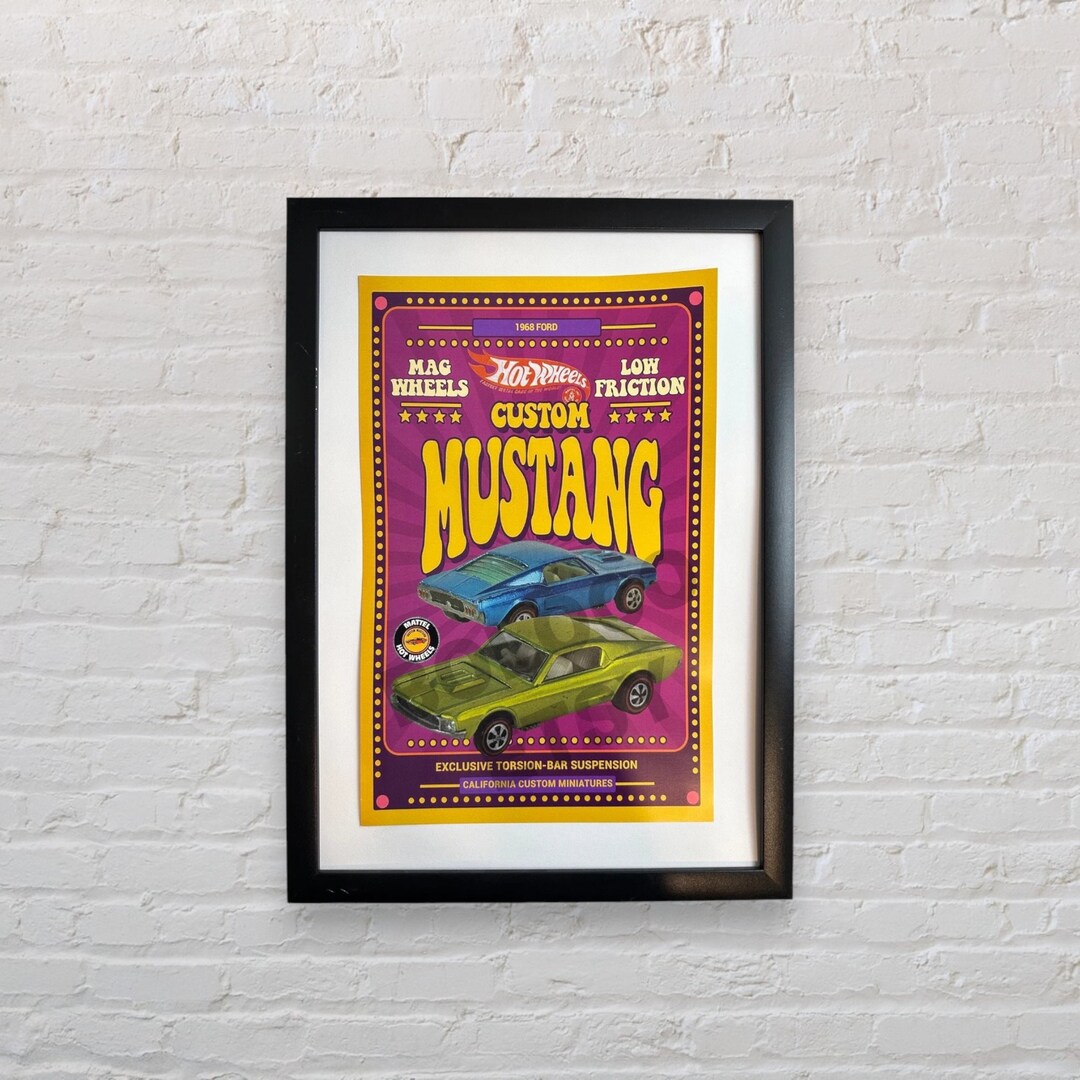 Poster Pubblicitario Auto D'epoca A4 Poster Hot Wheels Redline 1967 Chevrolet, Formato A4, Riproduzione Pubblicitaria D'epoca Per Collezionisti Volantino Hot Wheels 1967 - Foto 9