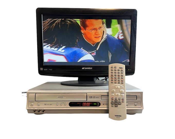 Toshiba DVD VCR Combo Player Recorder 4 Head Hifi With Remote and