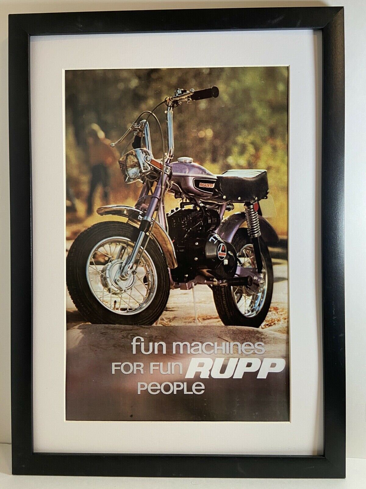 Vintage Mini Bike Poster Rupp Roadster Prints 11x 17 Minibike Guide ...