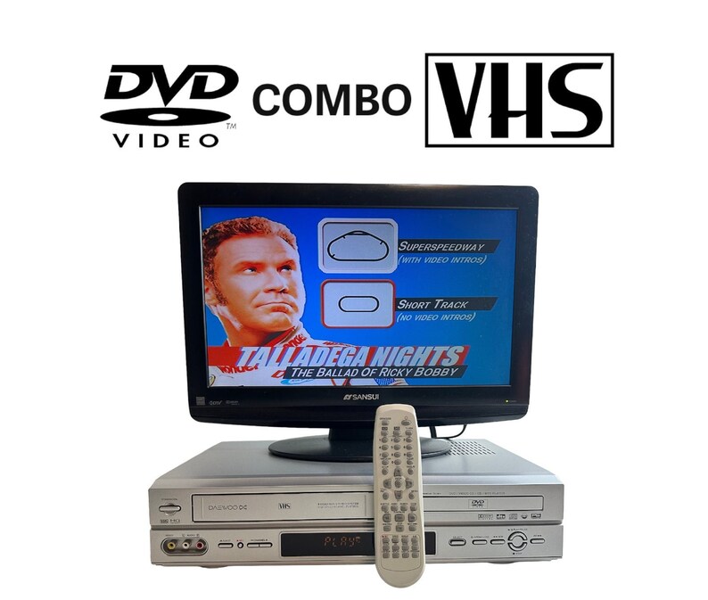 Daewoo DVD VCR Combo Player With Remote Cables Manual DV6T955B Etsy