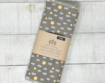 Organic Reusable Paper Towels - Grey Trees