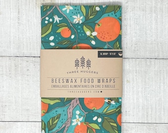 XL Beeswax Wrap - Citrus Field