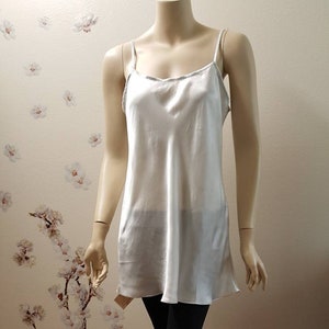 Real Silk/ natural silk satin Cami cut bias- made to order any size color-