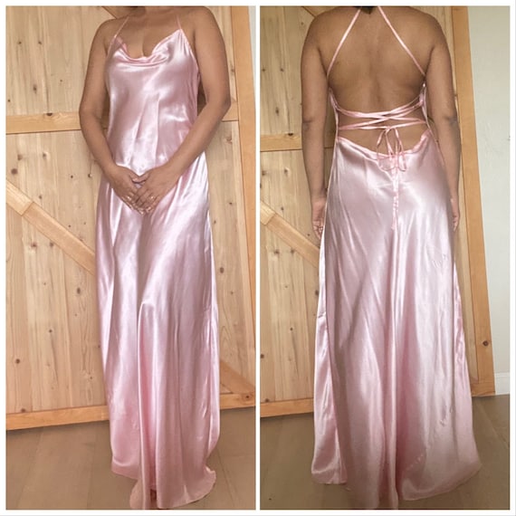 Real Natural Pure 100% Silk Satin Strap Cami Dress/ Silk Low Back Dress,  Silk Bias Cut Dress- Made to Order Silk Dress Any Color and Size - Etsy