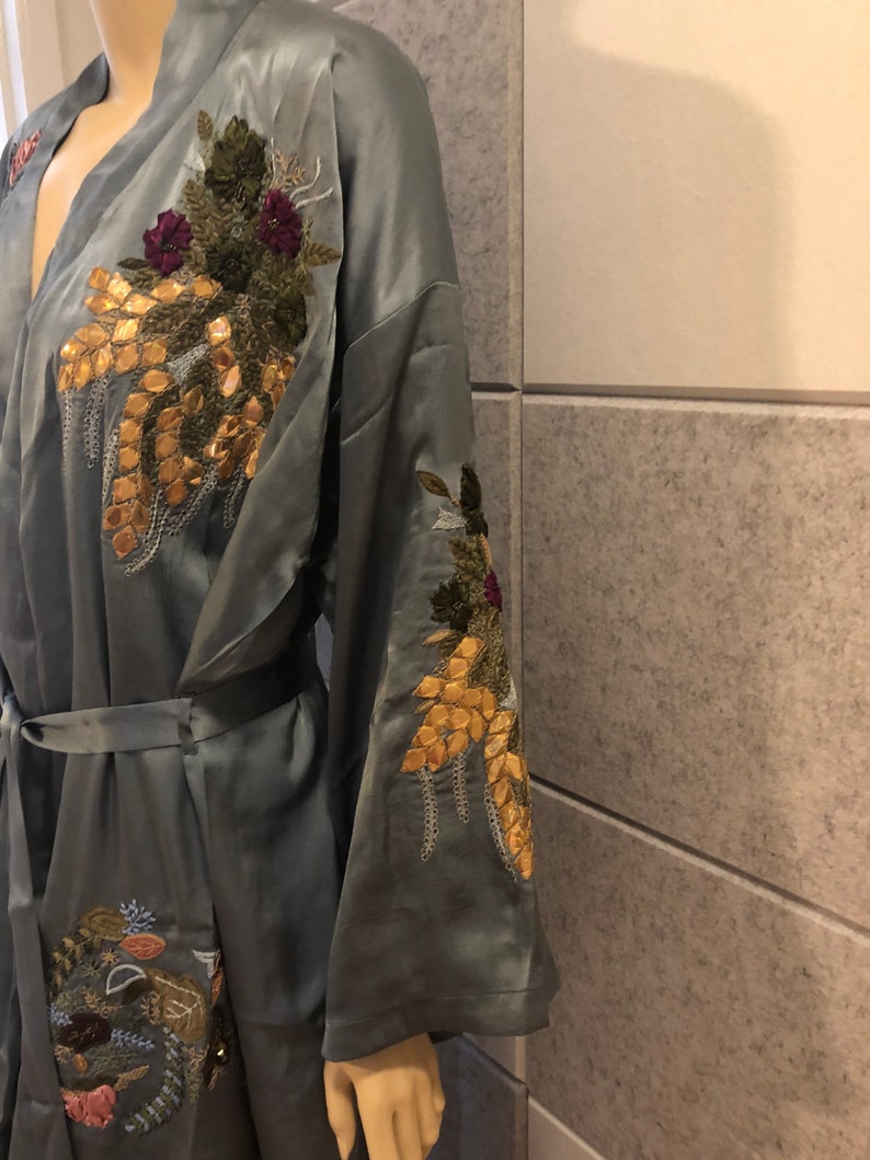 satin duster robe