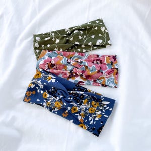 Extra Wide Headbands | stretch headbands for women, wide headbands, boho twist headbands
