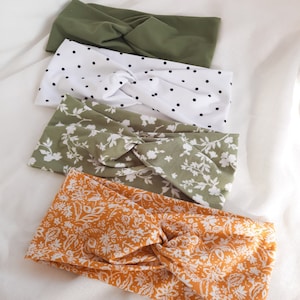 Breites Headwrap Stirnband | extra breites Stirnband, Workout-Stirnband, florales Headwrap