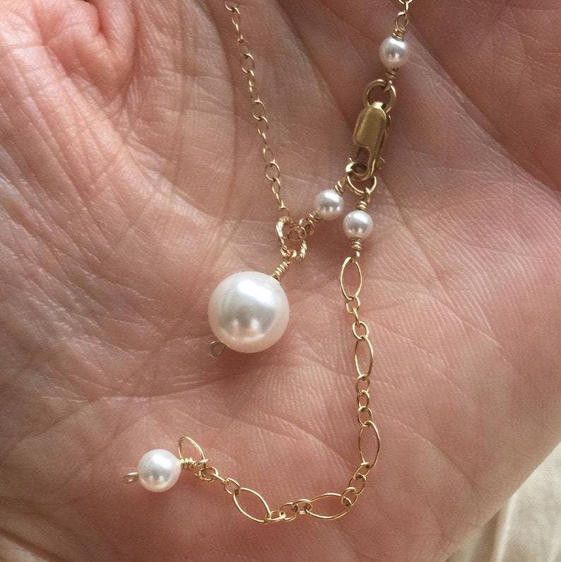 White Pearl Earrings Large Pure White Pearl Earrings Gold or Silver and Bright White Pearls