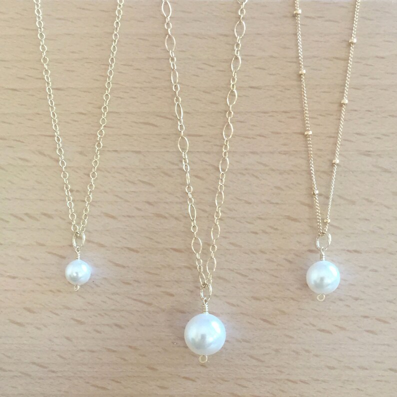 White Pearl Earrings Large Pure White Pearl Earrings Gold or Silver and Bright White Pearls