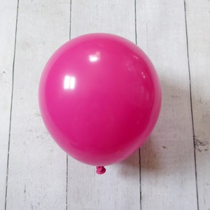 TUFTEX Hot Pink Latex Balloons | 5&quot;, 11&quot;, & 17&quot; Sizes | Premium Quality and Biodegradable Latex | Smaller Packs