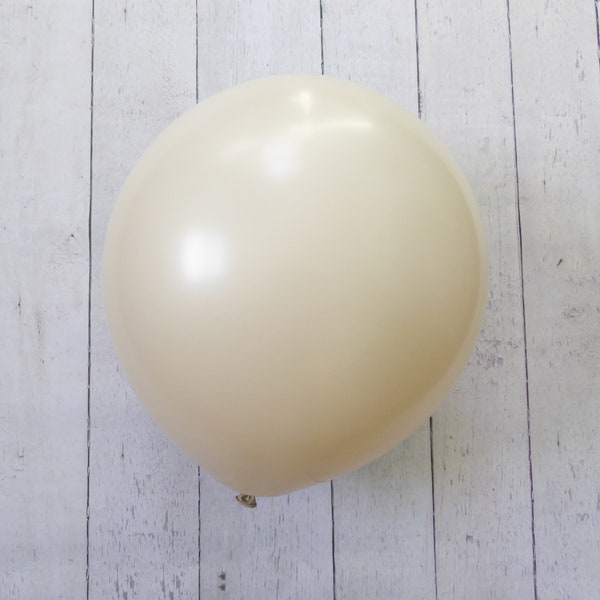 18" Sempertex White Sand Latex Balloons 3 or 5 Pack