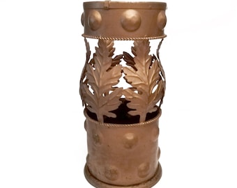 Umbrella stand with leaves circa 1950 mcm Brutalist umbrella stand or walking stick stand umbrella or cane holder from Spain