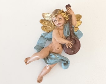 6 STATUETTES ANGES Musiciens en porcelaine EUR 39,91 - FR