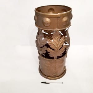 Umbrella stand with leaves circa 1950 mcm Brutalist umbrella stand or walking stick stand umbrella or cane holder from Spain
