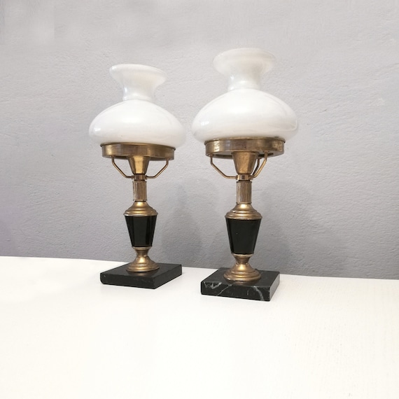 Pair of gold lamps hotsell