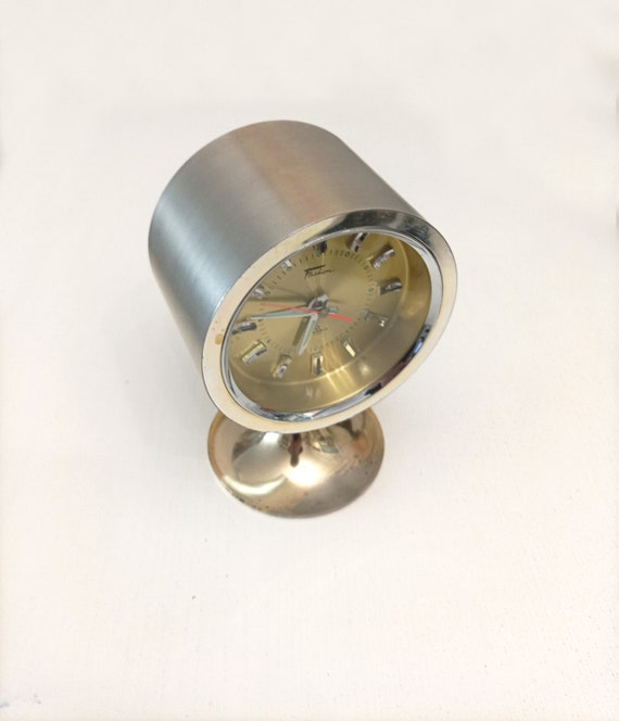 ena・roman casse エナ・ロマンカッセ 昭和レトロ・ホーロー２セット Mcm Large Fashion Space Age Alarm Clock Made in Japan in the 1970s