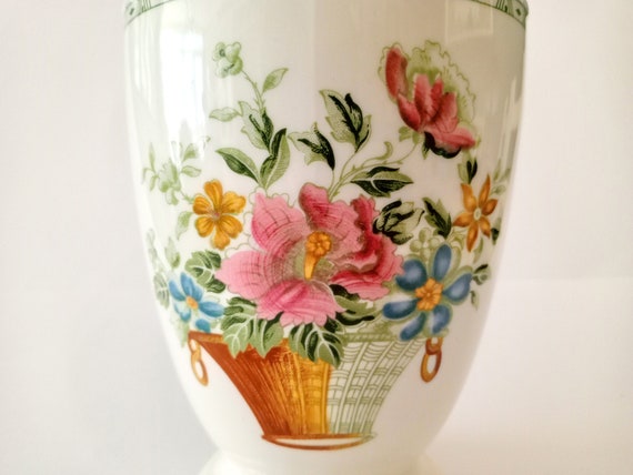 Large Vintage Ironstone Vase From La Cartuja De Sevilla Large Vintage Ironstone Vase From La Cartuja De Sevilla