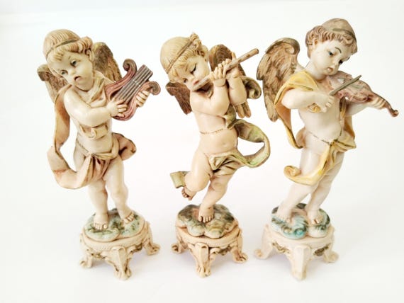Fontanini Standing Figurines of Cherubs or Angels Playing the