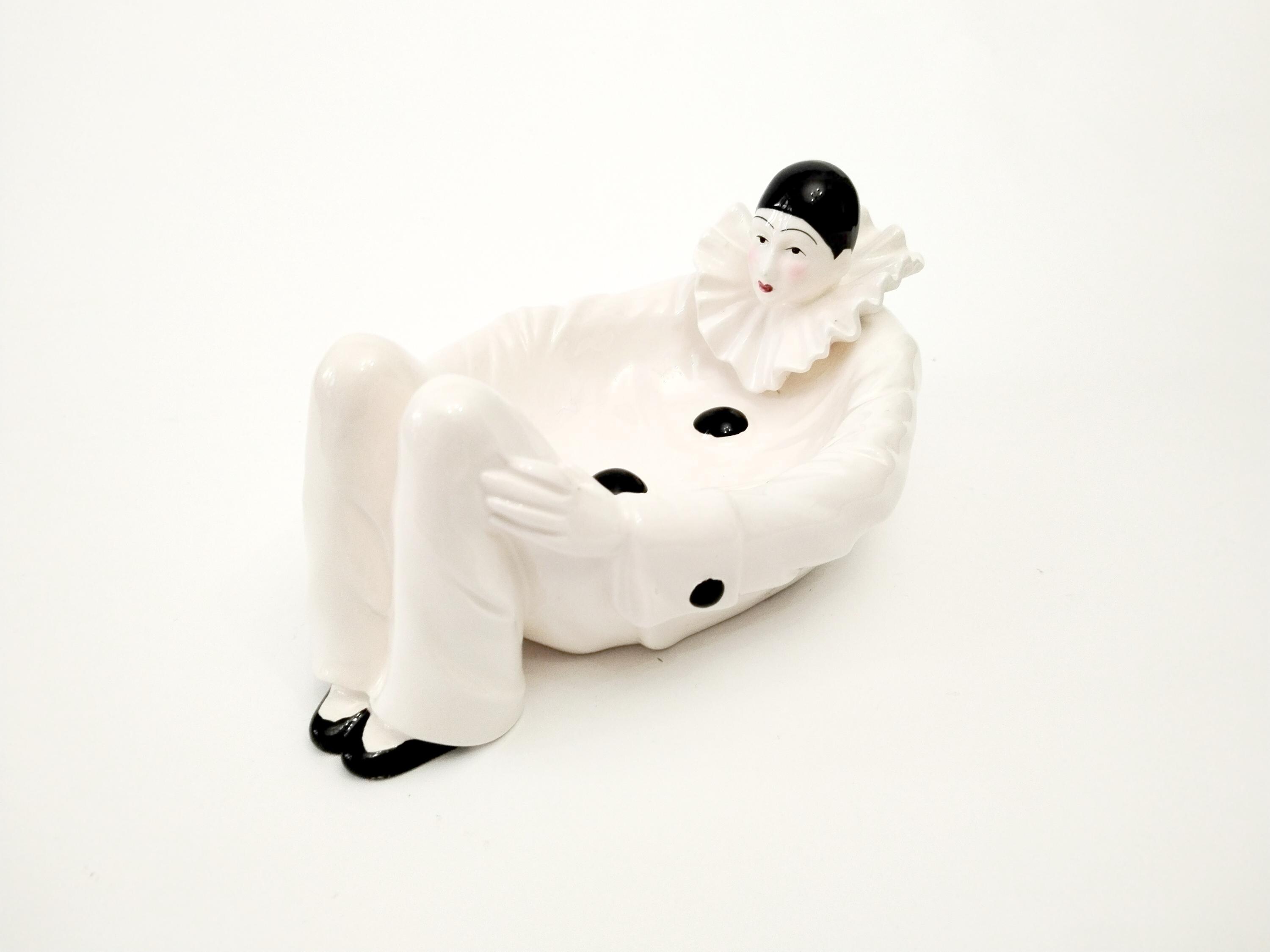 Statuette pierrot vintage 21 cm - Label Emmaüs