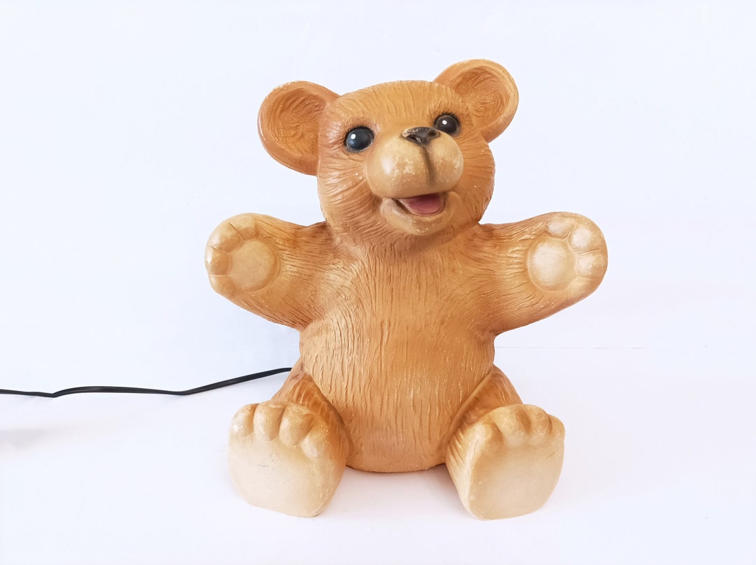 Rare Vintage Heico Teddy Bear Lamp Germany Circa 1980 Collectors Teddy