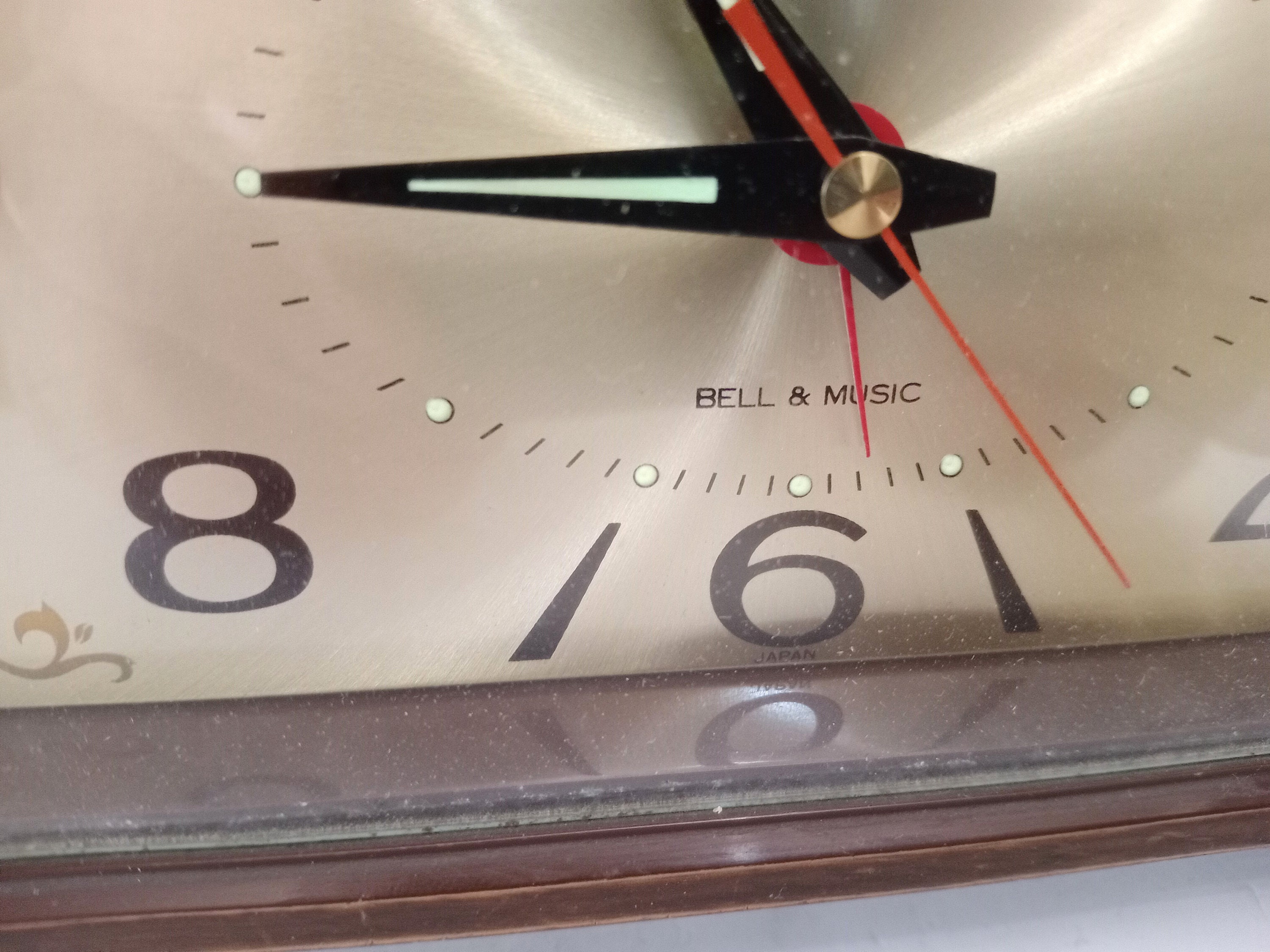 Vintage Rhythm Bell and Music Wind up Alarm Clock Japan
