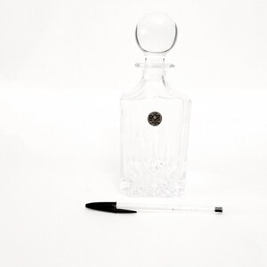 RCR Royal Crystal Rock decanter from Italy circa 1980 Hand Cut crystal decanter with stopper Italian brandy decanter 24% lead crystal bottle
